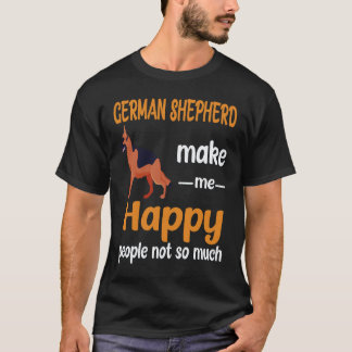 Camiseta 36 Pastores Alemanes Me Hacen Feliz Gente No Tanto