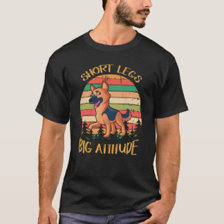 Camiseta 36 patas cortas gran actitud adorable pastor alemá