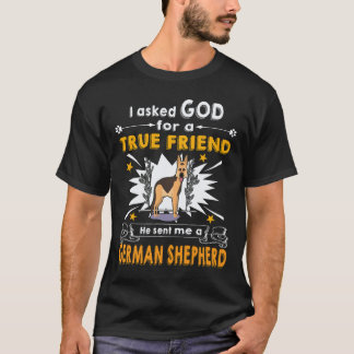Camiseta 36 Pido a Dios un amigo verdadero Me envió un alem