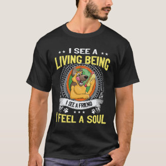 Camiseta 36 Veo un ser vivo Veo un amigo Siento un alma