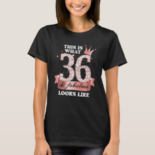 Camiseta 36 y fabuloso Grupo Fiesta de Engranaje Negro Cand