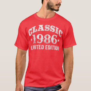 Camiseta 36 Years Old Classic Car 1986 Limited Edition 36th