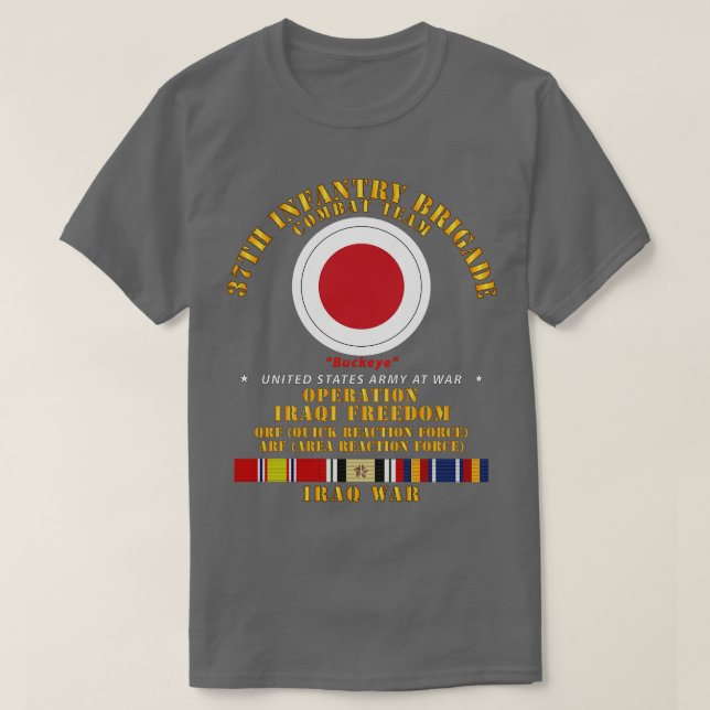 Camiseta 37.ª Brigada De Infantería Equipo De Combate De La (Diseño del anverso)
