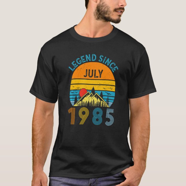 Camiseta 37.ª leyenda de cumpleaños desde julio de 1985 Vin (Anverso)