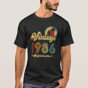 Camiseta 37.ª Vintage De Cumpleaños 1986 Año Original De La