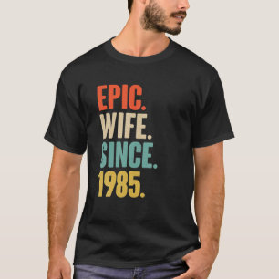 Camiseta 37.º Regalo De Aniversario De La Boda - Esposa Épi