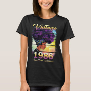 Camiseta 37 años de edad 37 años Mujeres negras asombrosas