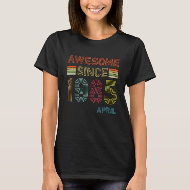 Camiseta 37 años de edad asombrosa desde abril de 1985 37º  (Anverso)