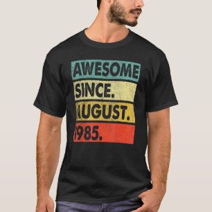 Camiseta 37 años de edad increíble desde el cumpleaños 1985