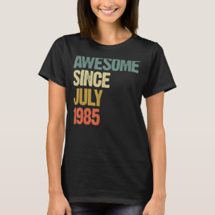 Camiseta 37 años de edad increíble desde julio de 1985 37º