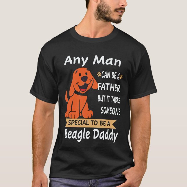Camiseta 37 Cualquier hombre - Beagle Daddy Beagle (Anverso)