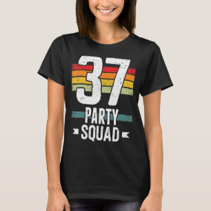 Camiseta 37 Cumpleaños 37 Fiesta Crew Squad 37th Bday Group