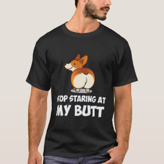 Camiseta 37 Deja de Mirar Mi Trasero Corgi