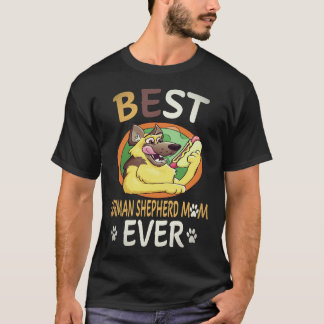 Camiseta 37 Mejor Pastor Alemán Mamá Siempre Pastor Alemán