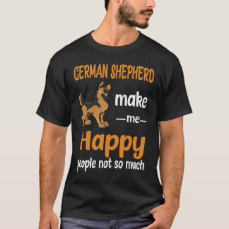 Camiseta 37 Pastores Alemanes Me Hacen Feliz Gente No Tanto