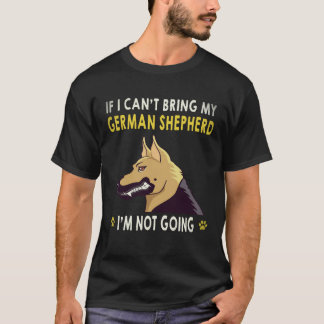 Camiseta 37 Si no puedo traer a mi pastor alemán no voy a i