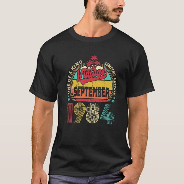 Camiseta 38º Cumpleaños Viejo Desde Septiembre De 1984 (Anverso)