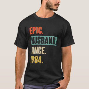 Camiseta 38.º Aniversario Del Boda Regalo Por Su Esposo Épi