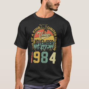 Camiseta 38.º cumpleaños Vintage noviembre 1984 38 años M