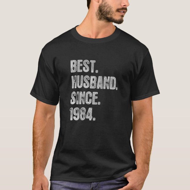 Camiseta 38 Aniversario Boda De Su Mejor Marido Desde (Anverso)