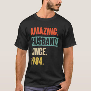 Camiseta 38 Aniversario de su Boda - Sorprendente Esposo