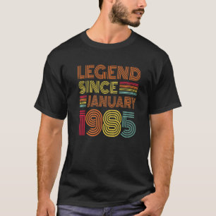 Camiseta 38 años de edad increíble desde enero de 1985 38º