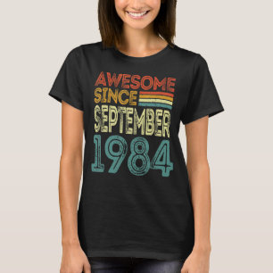 Camiseta 38 años de edad increíble desde septiembre de 1984