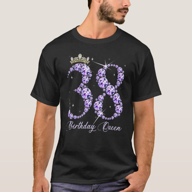 Camiseta 38 años es mi 38 cumpleaños Reina Diamante Hee (Anverso)