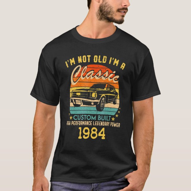 Camiseta 38 años No soy viejo Soy un clásico 1984 38th B (Anverso)
