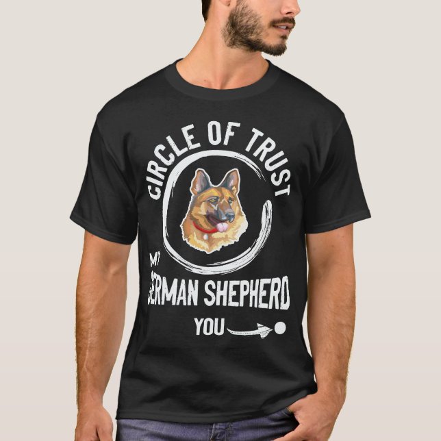Camiseta 38 Círculo De Confianza Mi Pastor Alemán (Anverso)