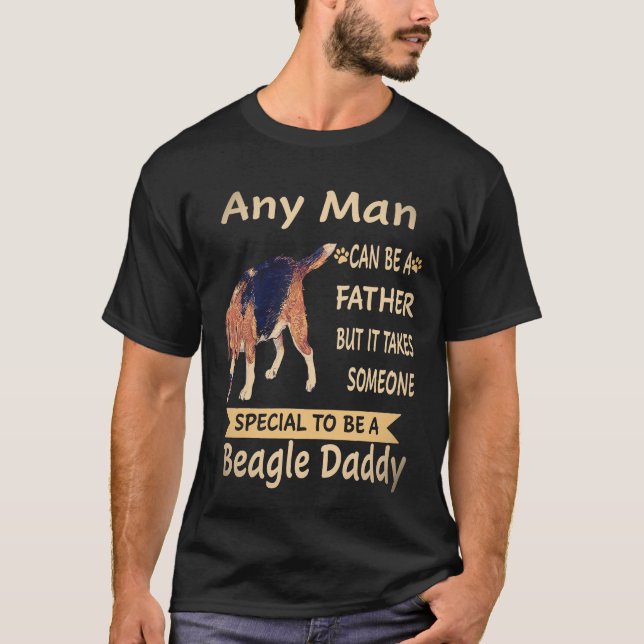 Camiseta 38 Cualquier Hombre - Beagle Daddy Beagle (Anverso)
