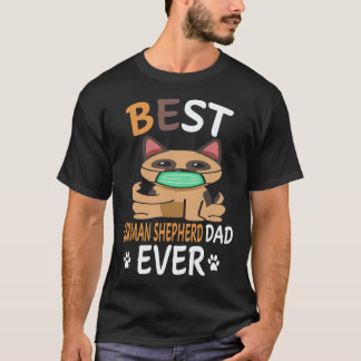 Camiseta 38 Mejor Pastor Alemán Papá Siempre Pastor Alemán