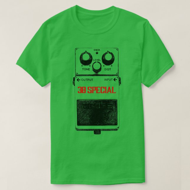 Camiseta 38 Pedal de guitarra especial (Diseño del anverso)