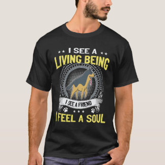 Camiseta 38 Veo un ser vivo Veo un amigo Siento un alma
