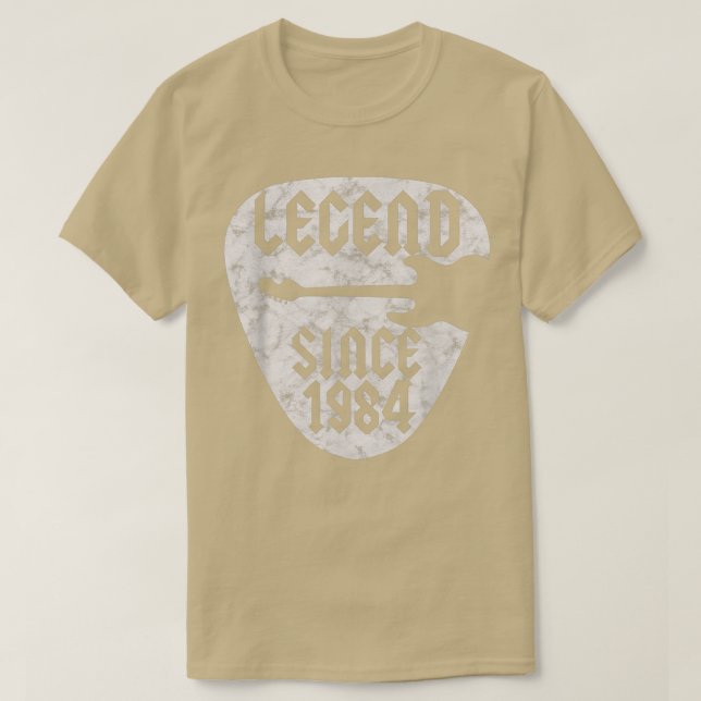 Camiseta 38 Year Old Guitarist Born in 1984 38th Birthday B (Diseño del anverso)