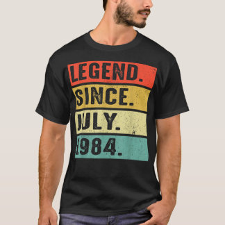Camiseta 38 Years Old Legend Since July 1984 38th Birthday 