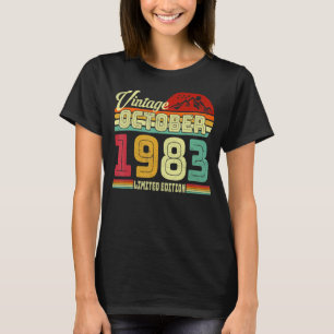 Camiseta 39º cumpleaños maravilloso desde octubre de 1983 1