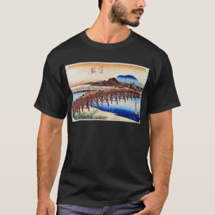 Camiseta 39. 岡崎宿, 広重 Okazaki-juku, Hiroshige, Ukiyo-e