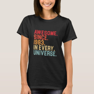 Camiseta 39 Aniversario Increíble 1983 En Cada Universo 39