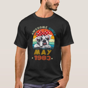 Camiseta 39 años de amor Boston terrier 39 años desde mi na