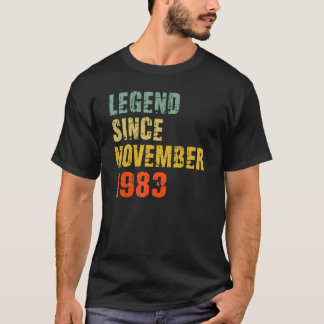 Camiseta 39 años de edad Leyenda de cumpleaños 39 desde nov