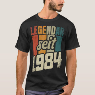 Camiseta 39 años de edad mujer 39 años 1984 decorativa