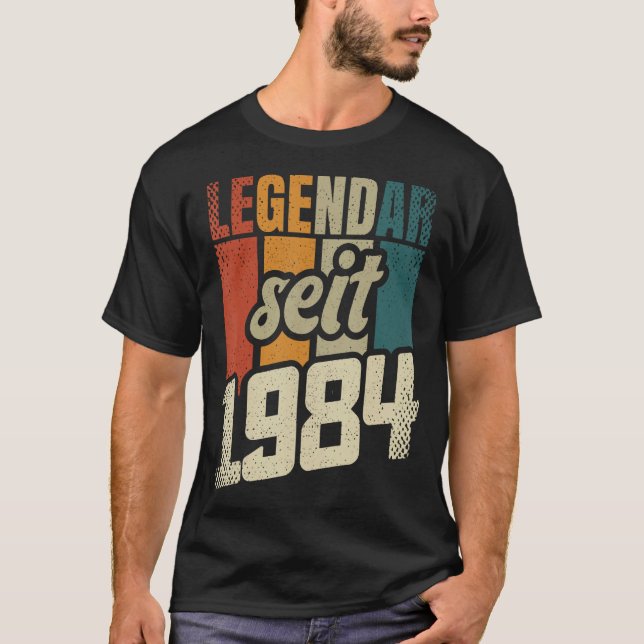 Camiseta 39 años de edad mujer 39 años 1984 decorativa (Anverso)
