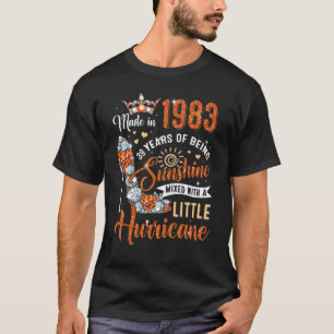 Camiseta 39 Años Hecho En 1983 Reina Diamante De Cumpleaños