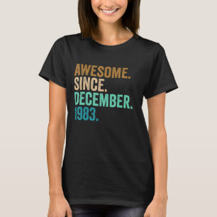 Camiseta 39 años trigésimo noveno cumpleaños desde diciembr