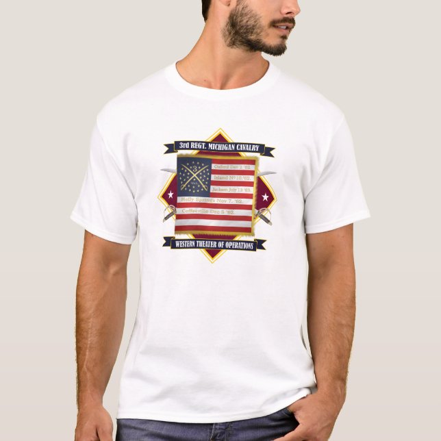 Camiseta 3.ª Caballería de Michigan (Anverso)