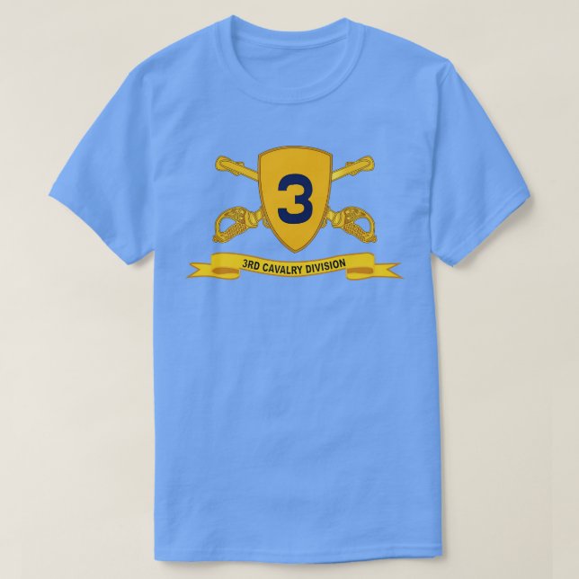 Camiseta 3.ª Cavalry Division w Br Ribbon (Diseño del anverso)