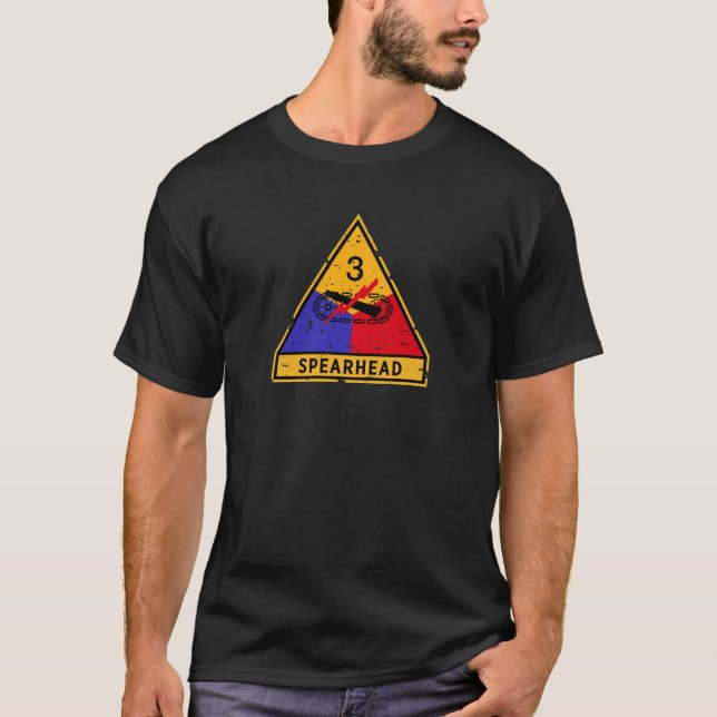 Camiseta 3.ª División Armada - "Grunge" militar de los EE.U (Anverso)