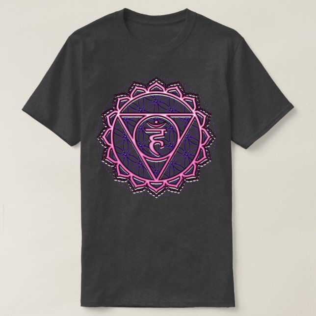 Camiseta 3.ª Flor De Vida Chakra Meditación Espiritualidad (Diseño del anverso)