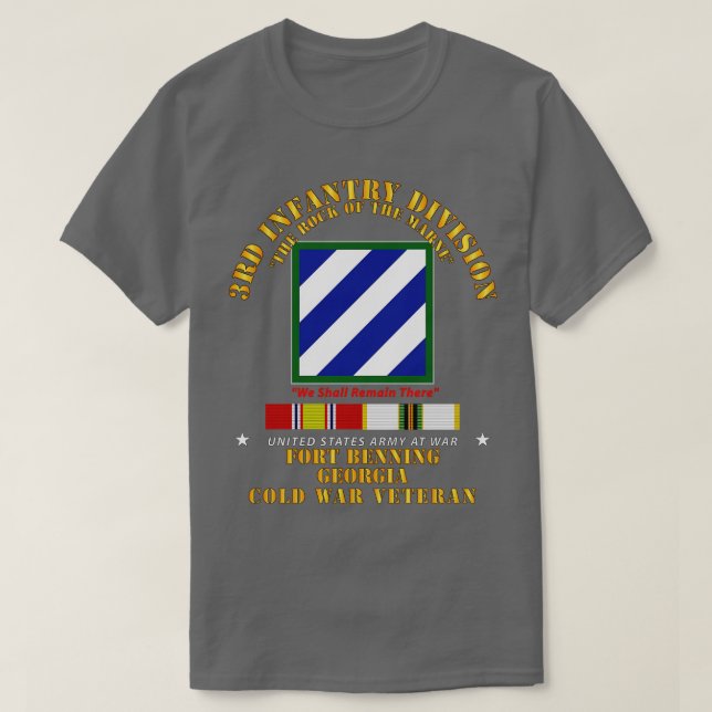 Camiseta 3.ª ID Fort Benning GA con ColdSVC (Diseño del anverso)